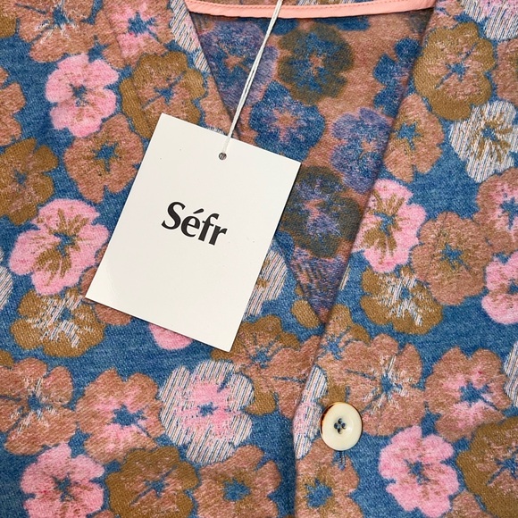 Sefr Arlo Flower Power Cardigan Sweater BNWTS - Picture 2 of 11